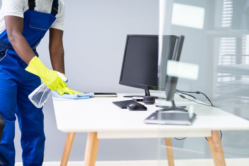 Office Desk Cleaning